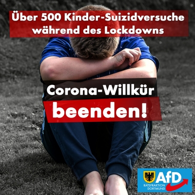 Über 500 Suizidversuche bei Kindern und Jugendlichen während des Lockdowns