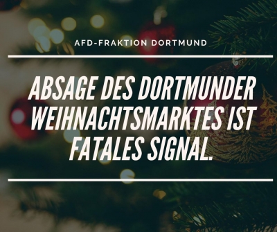 Absage des Weihnachtsmarktes ist fatales Signal