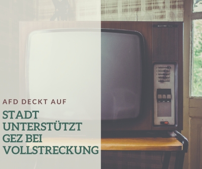 Stadt unterstützte GEZ-Beitragsservice mehr als 11.000 Mal beim Eintreiben von Beitragsschulden