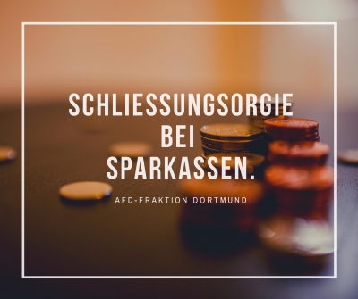 Schließungsorgie bei Sparkassen-Filialen